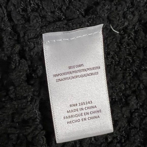 NWT BOBEAU Black Teddy Bear Turtle Neck Sweater (M) - Picture 7 of 8